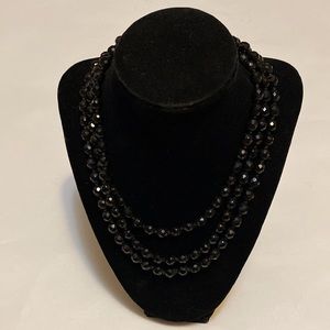 Vintage layered beaded necklace and bracelet set